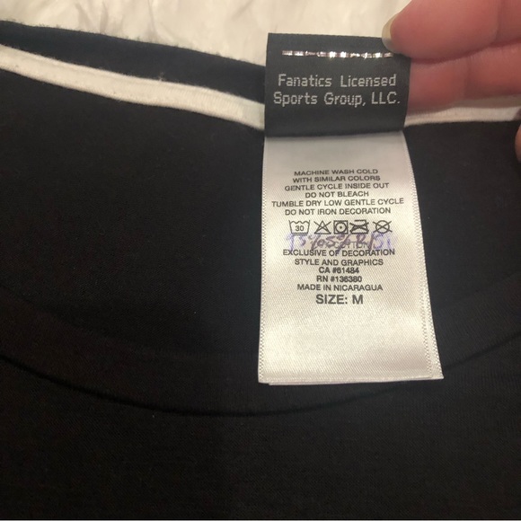 Harley Davidson Motorcycles Women’s top size M black two tone - Picture 5 of 6